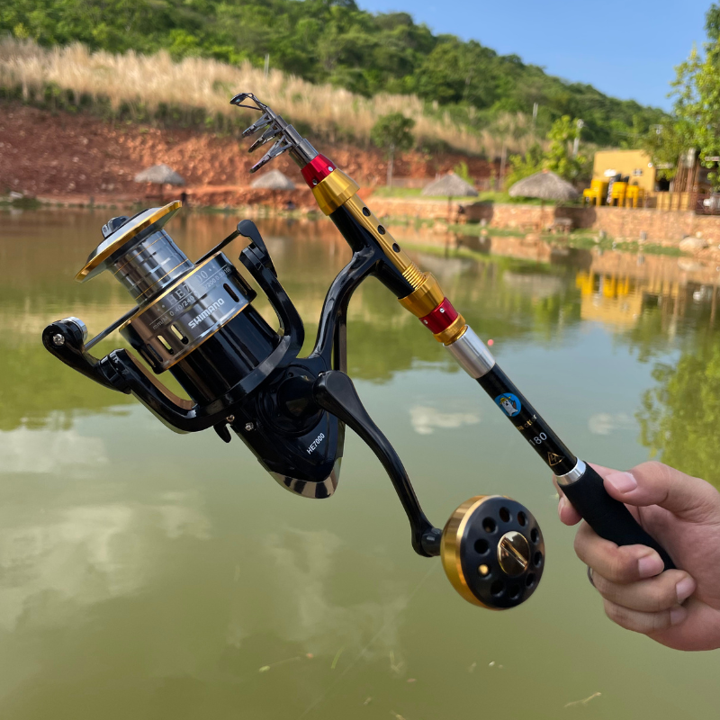 Molinete Shimano Drag de Até 15kg Com 19 Rolamentos Sistema de Rotação Super Suave + Óculos De Sol Polarizado Shimano Grátis
