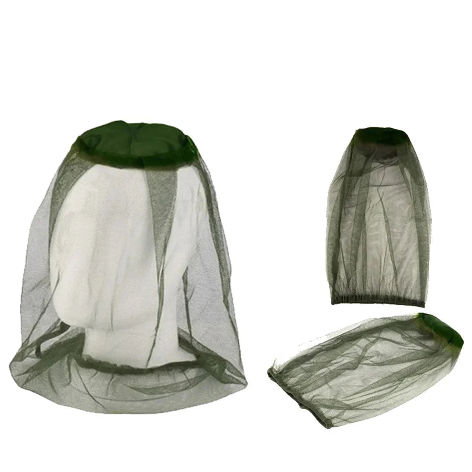 Chapéu de Pesca Anti-Mosquito com Malha Respirável Ajustável