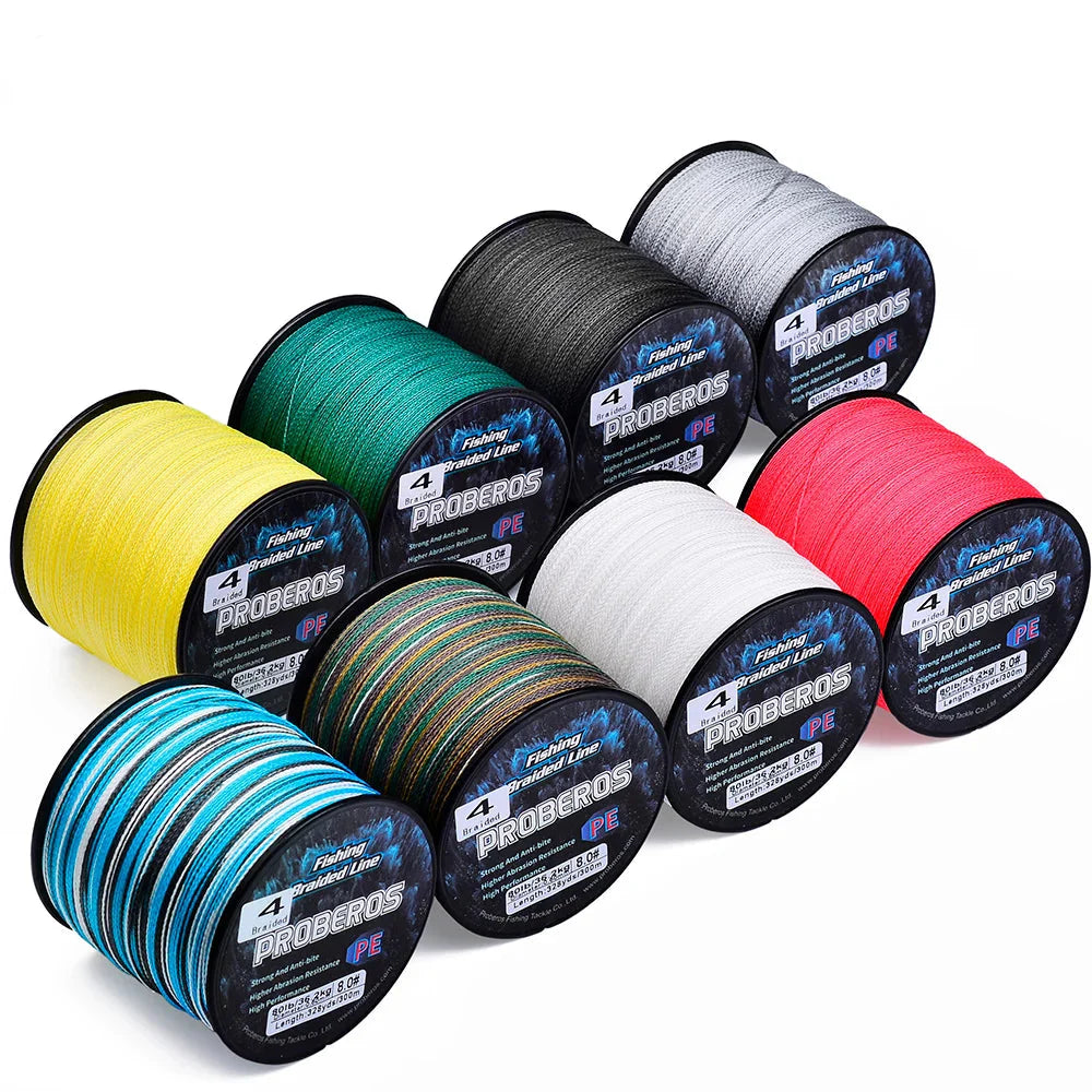 Linha de Pesca Multifilamento Proberos 300M Multicolor 6LB Até 80LB