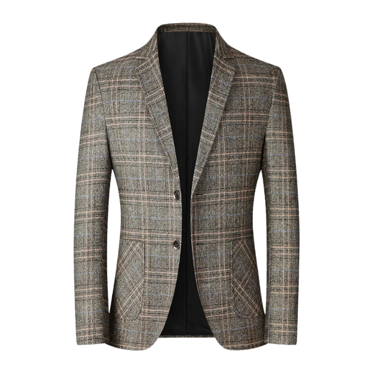 Blazer Masculino em Lã Quadriculado Casavelli B031