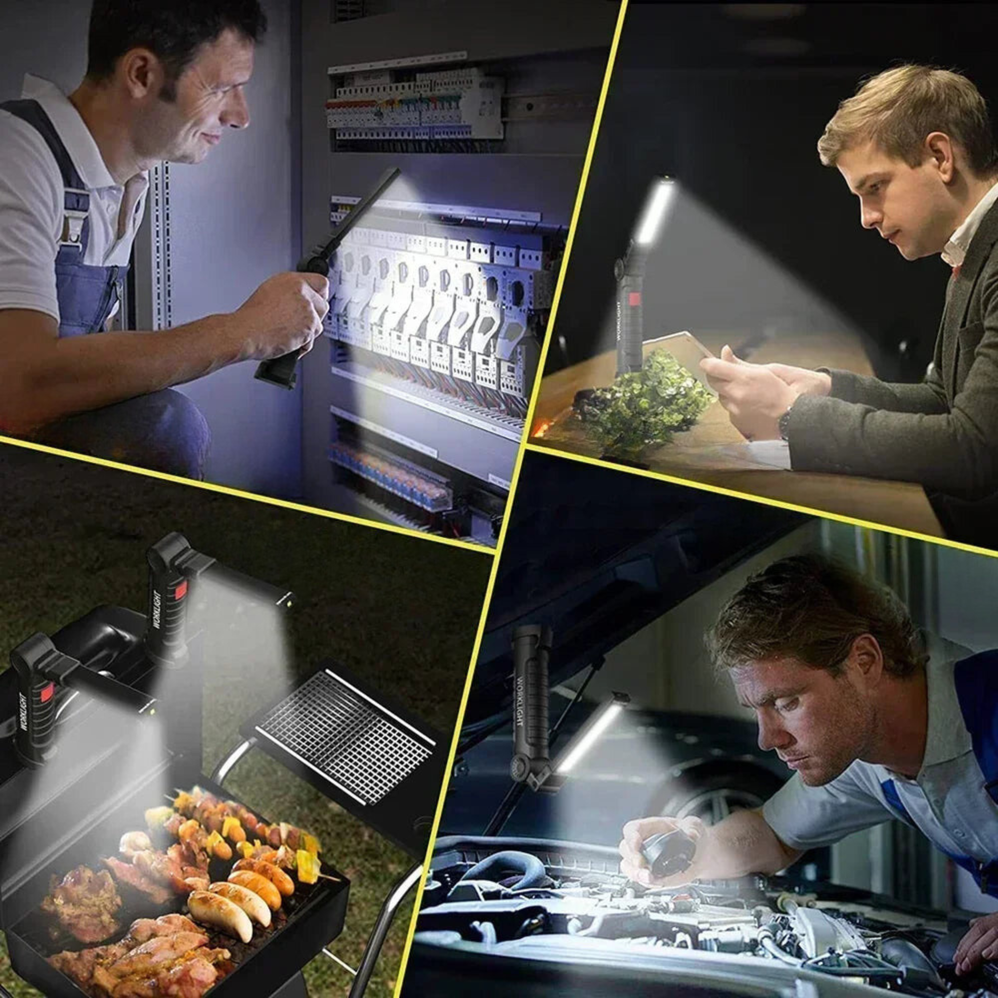 Lanterna Dobrável Recarregável USB Multifuncional