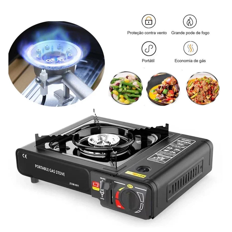 Fogareiro Portátil A Gás Multiuso Acampamento Pesca
