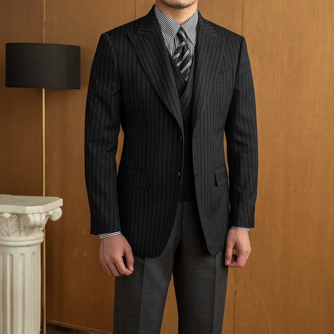 Blazer Masculino Listrado Casavelli F001