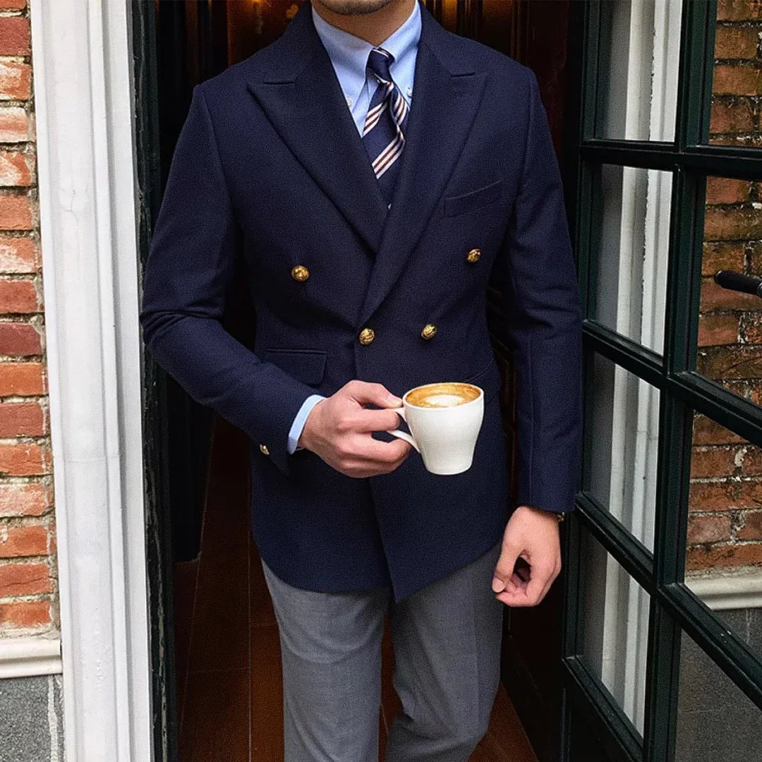 Blazer Masculino Transpassado Casavelli F002