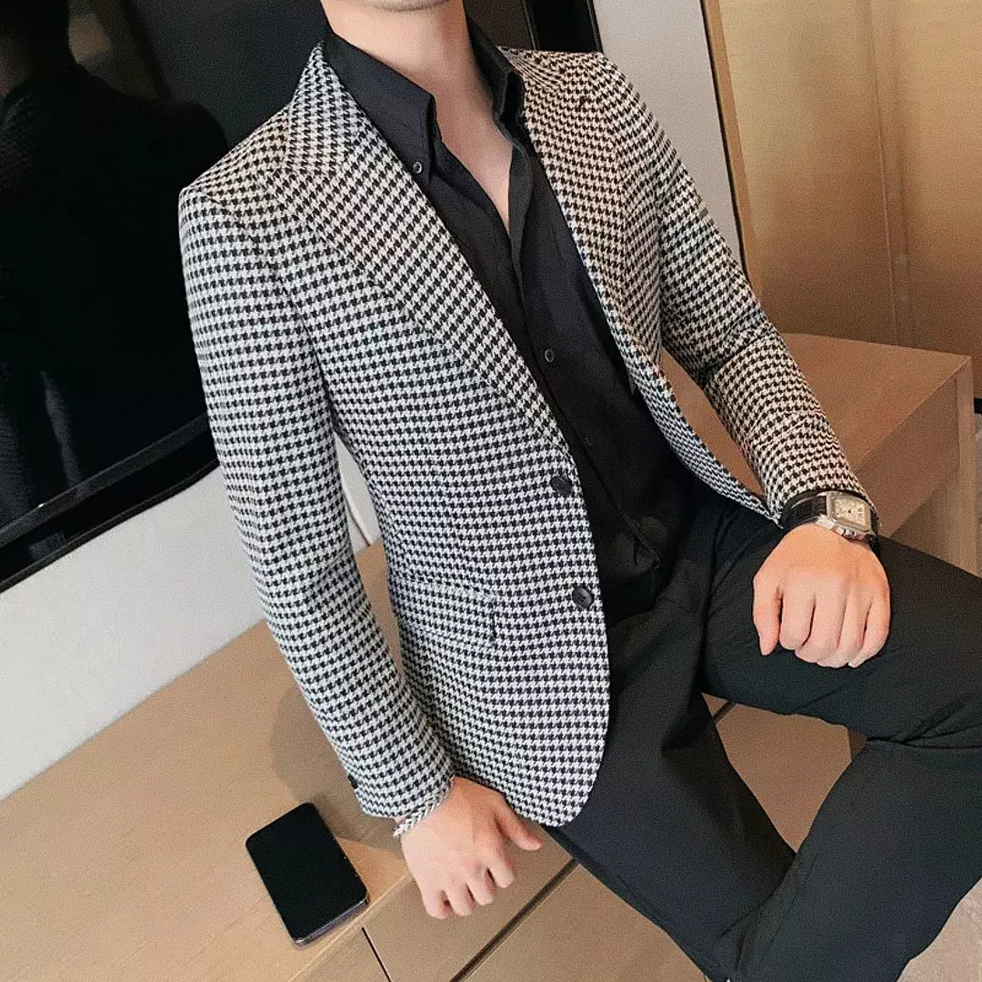 Blazer Masculino Xadrez Casavelli F019