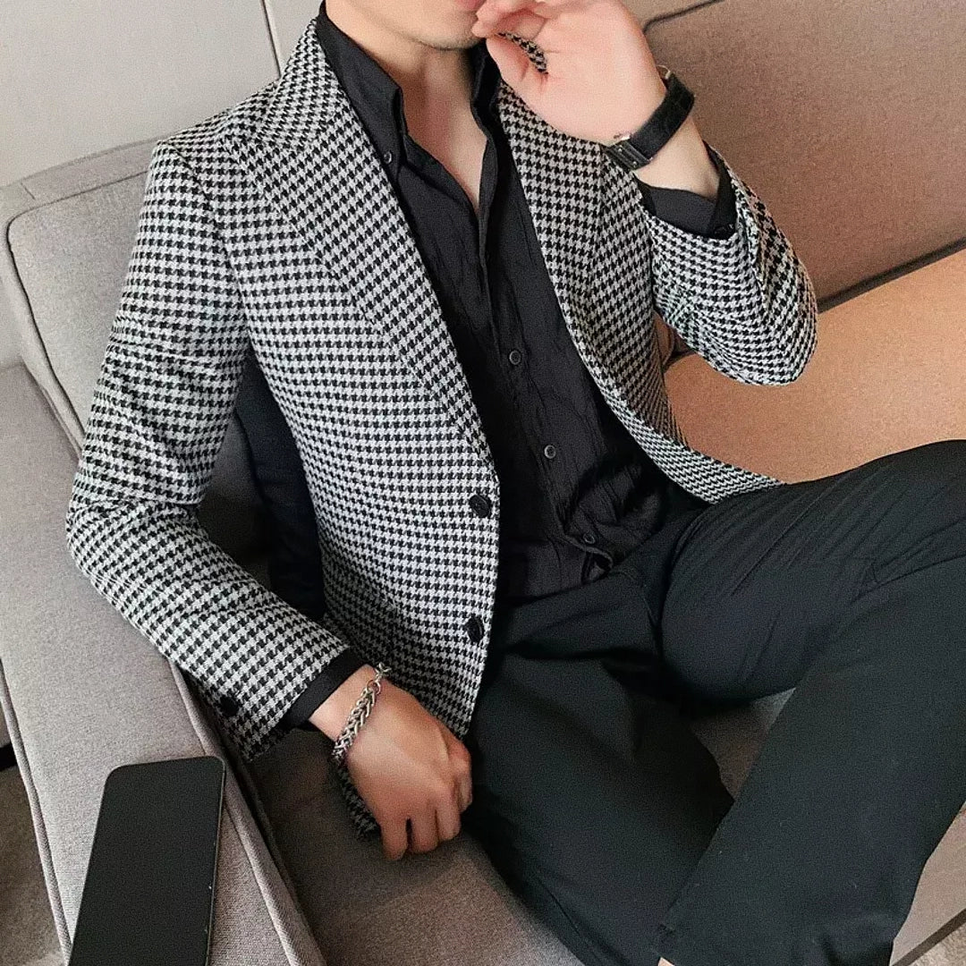 Blazer Masculino Xadrez Casavelli F019