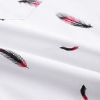 Camisa Manga Curta Estampada Casavelli Feathers