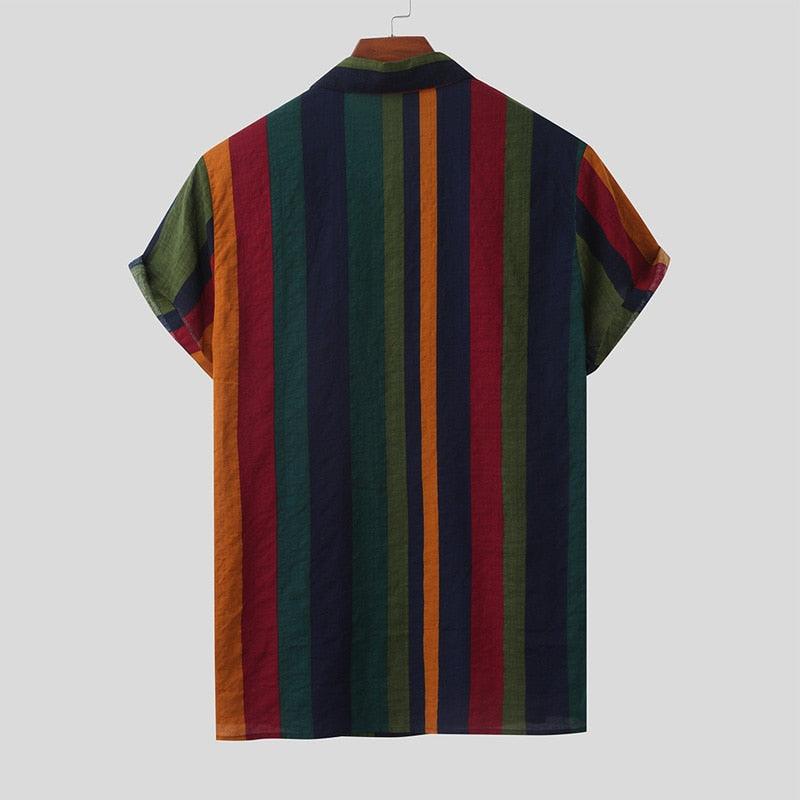 Camisa Manga Curta Leve Listrada Casavelli