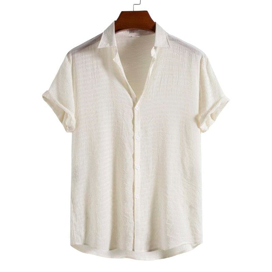 Camisa Manga Curta Casavelli Playa Off White