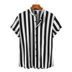 Camisa Manga Curta com Gola Padre Listrada Casavelli