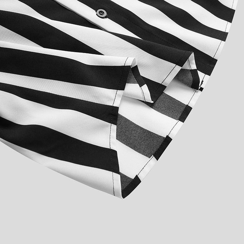 Camisa Manga Curta com Gola Padre Listrada Casavelli