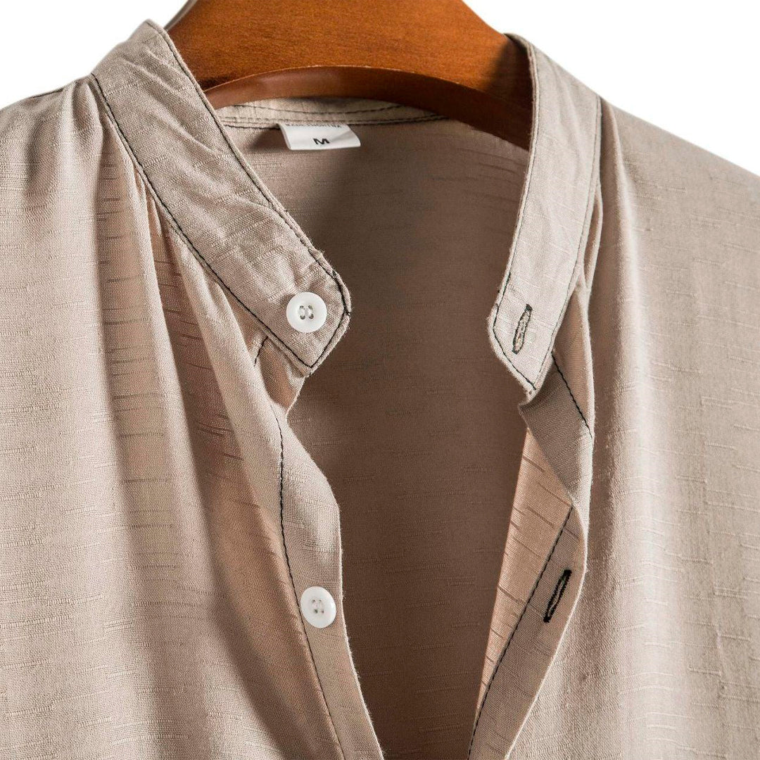 Camisa Masculina Lisa Gola Padre Casavelli Essentials