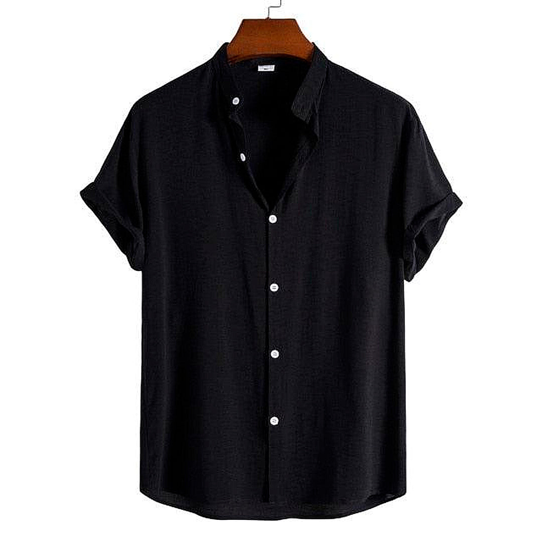 Camisa Masculina Lisa Gola Padre Casavelli Essentials