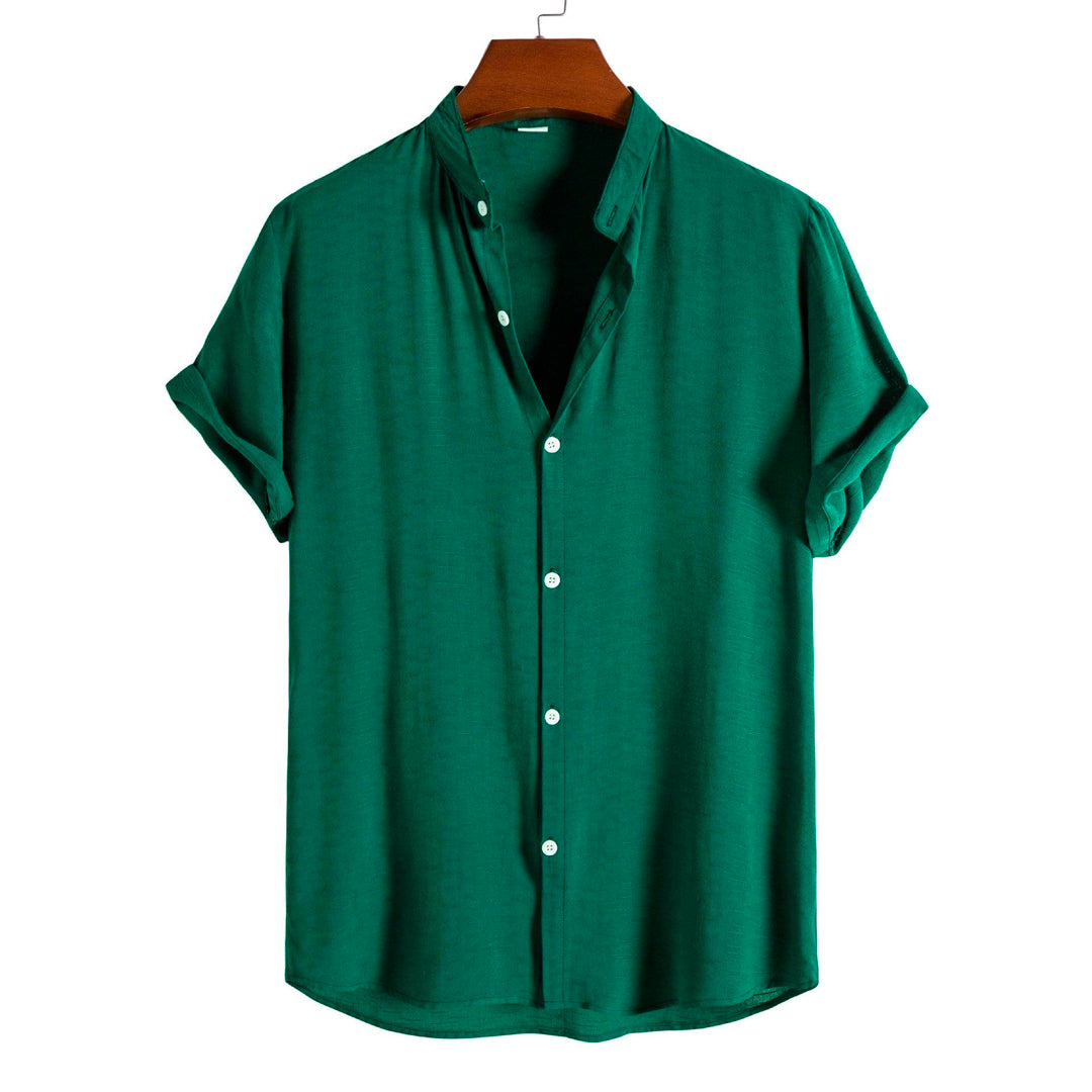 Camisa Masculina Lisa Gola Padre Casavelli Essentials