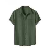 Camisa Manga Curta Casavelli em Veludo Cotelê