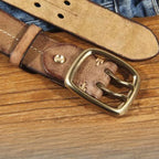 Cinto Masculino de Couro Artesanal Casavelli