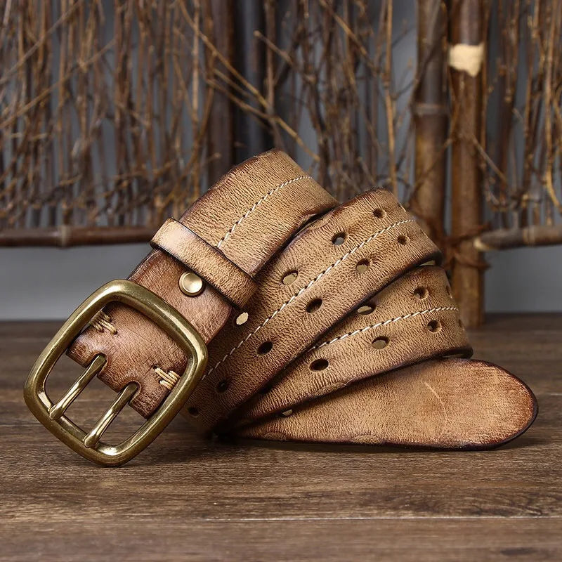 Cinto Masculino de Couro Artesanal Casavelli