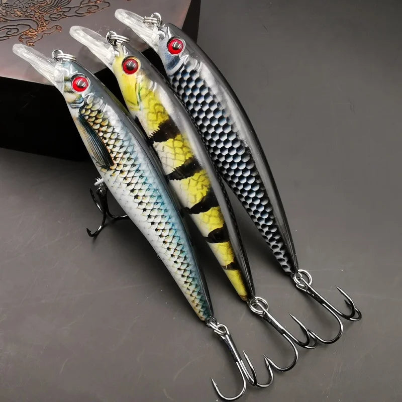 Isca de Pesca Minnow 13g - Impressão Colorida