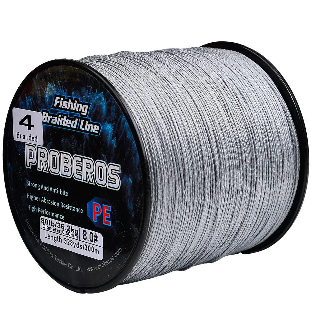 Linha de Pesca Multifilamento Proberos 300M Multicolor 6LB Até 80LB