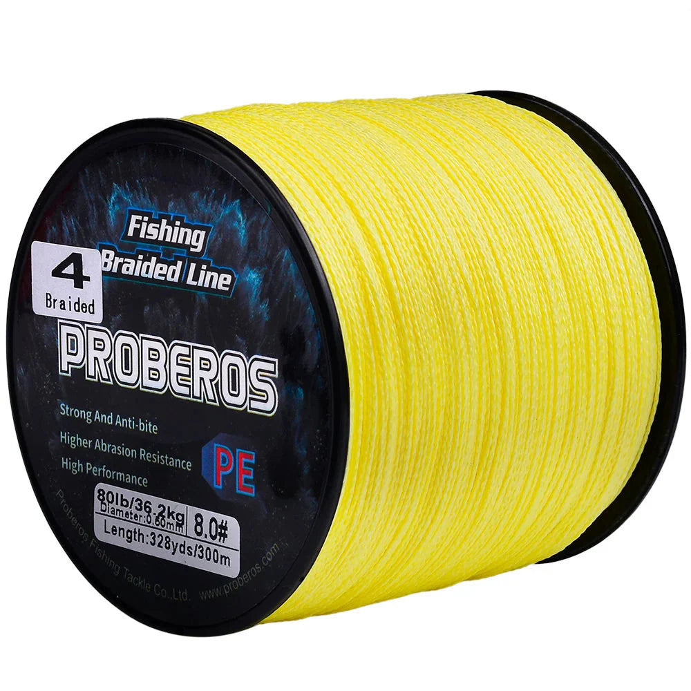 Linha de Pesca Multifilamento Proberos 300M Multicolor 6LB Até 80LB