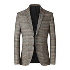 Blazer Masculino em Lã Quadriculado Casavelli B031