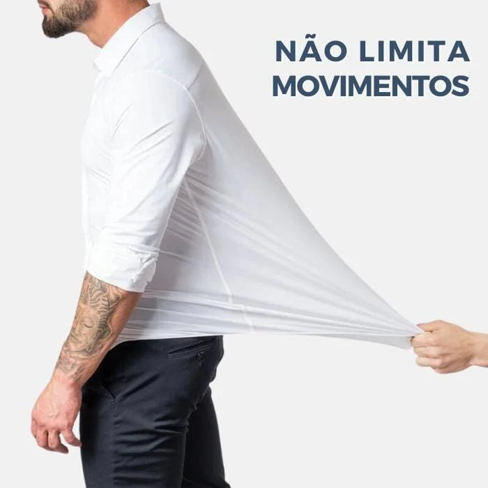 Camisa Social de Algodão Masculina Casavelli S142