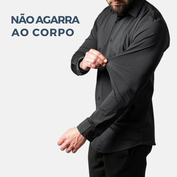 Camisa Social de Algodão Masculina Casavelli S142