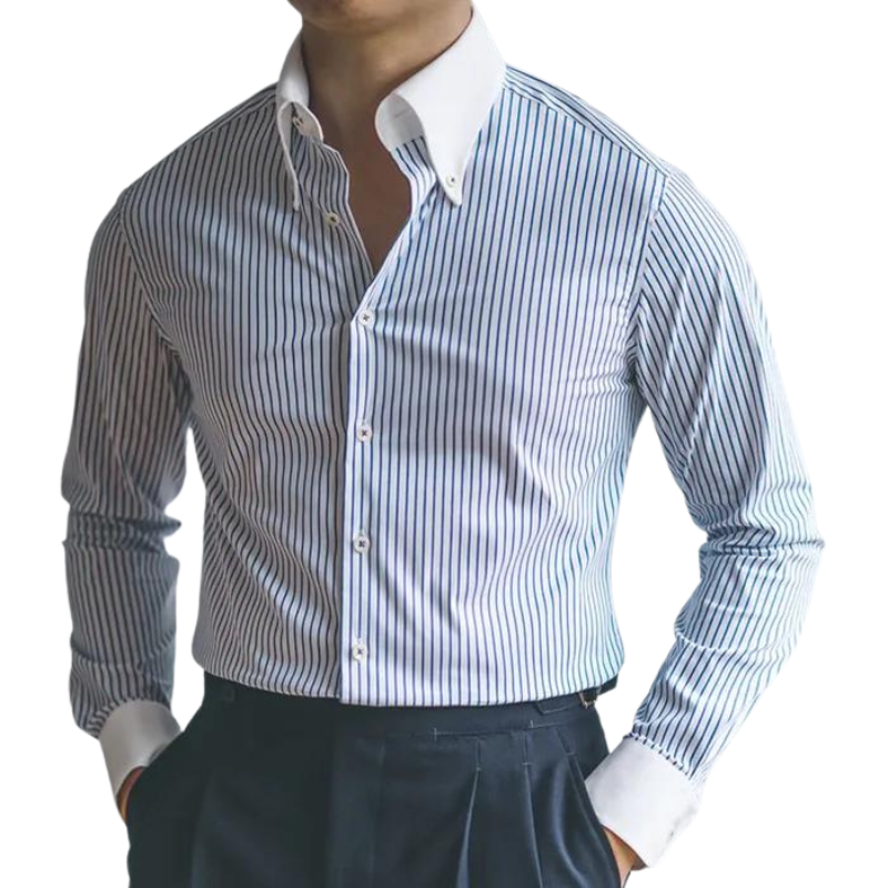 Camisa Social Listrada Masculina Casavelli S053