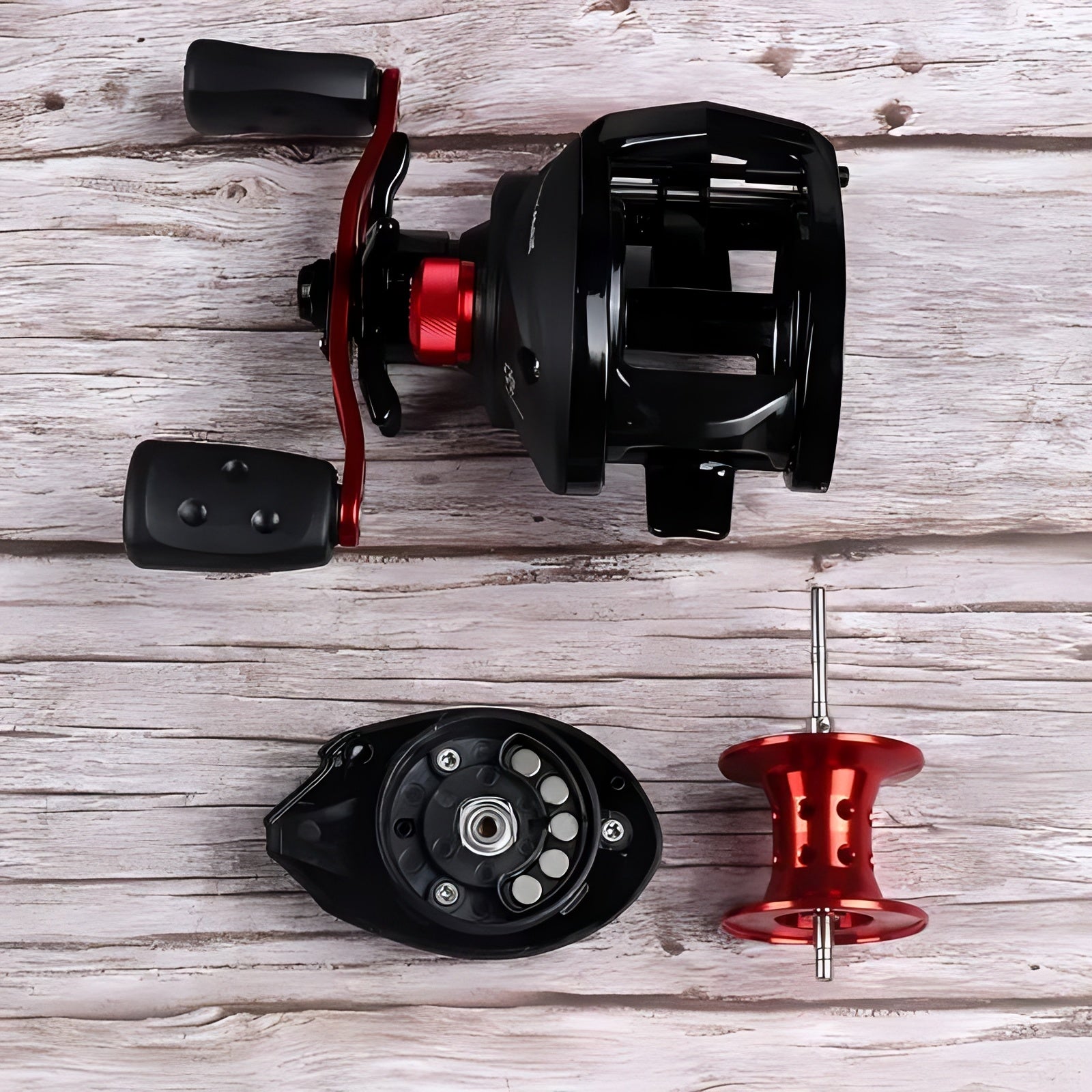 Carretilha Abu Garcia Black Max3 Anti-Cabeleira Drag 8,1kg Com 5 Rolamentos de Aço Inoxidável